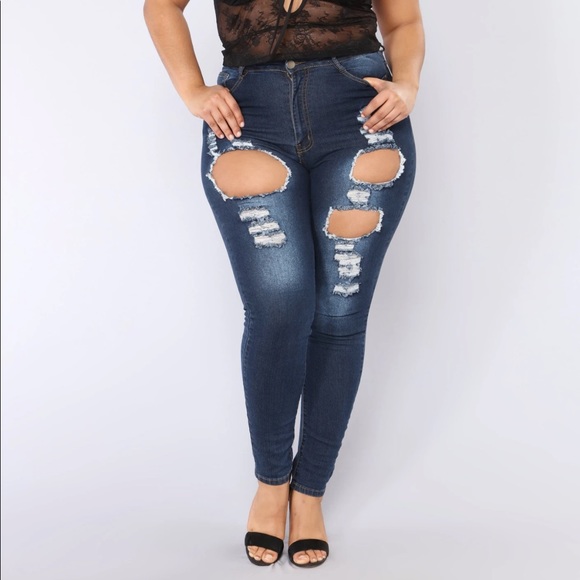 Fashion Nova Denim - Fashion Nova Curve High Waisted Jeans